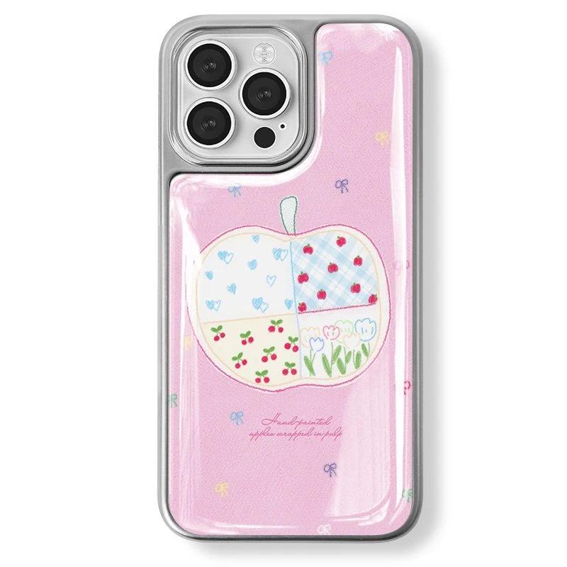 Creative splicing Apple applicable iPhone17 water condensation 16promax mobile phone case 14 personality 13 niche 12 sets 15