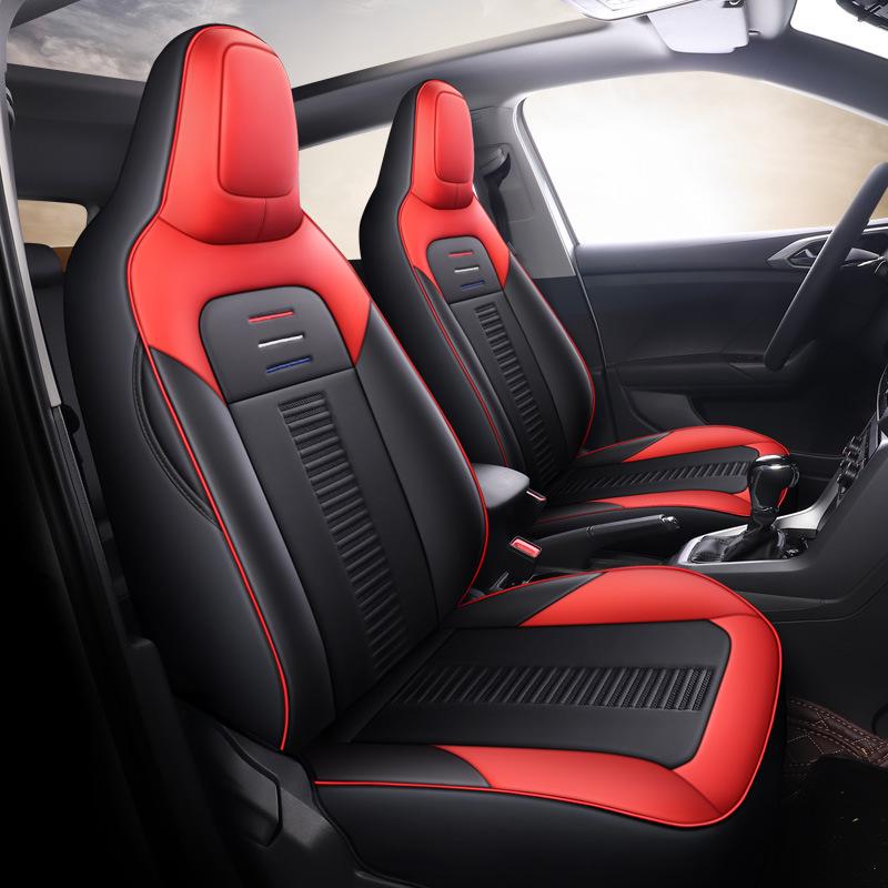 XM Custom Sports Leather Seat Cover for Volkswagen Polo Plus - All-Season, Perfect Fit