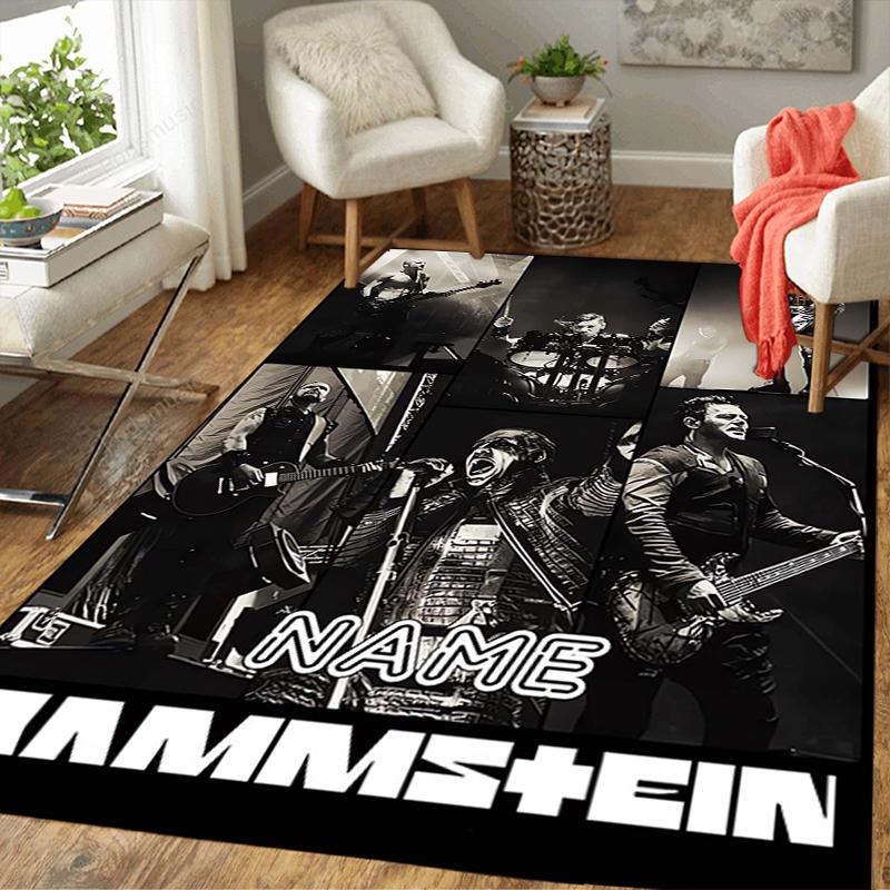 Custom 1Pc Rammstein Metal Music Band Rug Office Carpet Indoor Outdoor Entrance Doormat Nonslip Soft And Comfortable Living Room D2915231