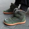 New 2024 Winter Children's High-top Velvet Thickened Wide-headed Cotton Shoes Outdoor Warm Snow Boots