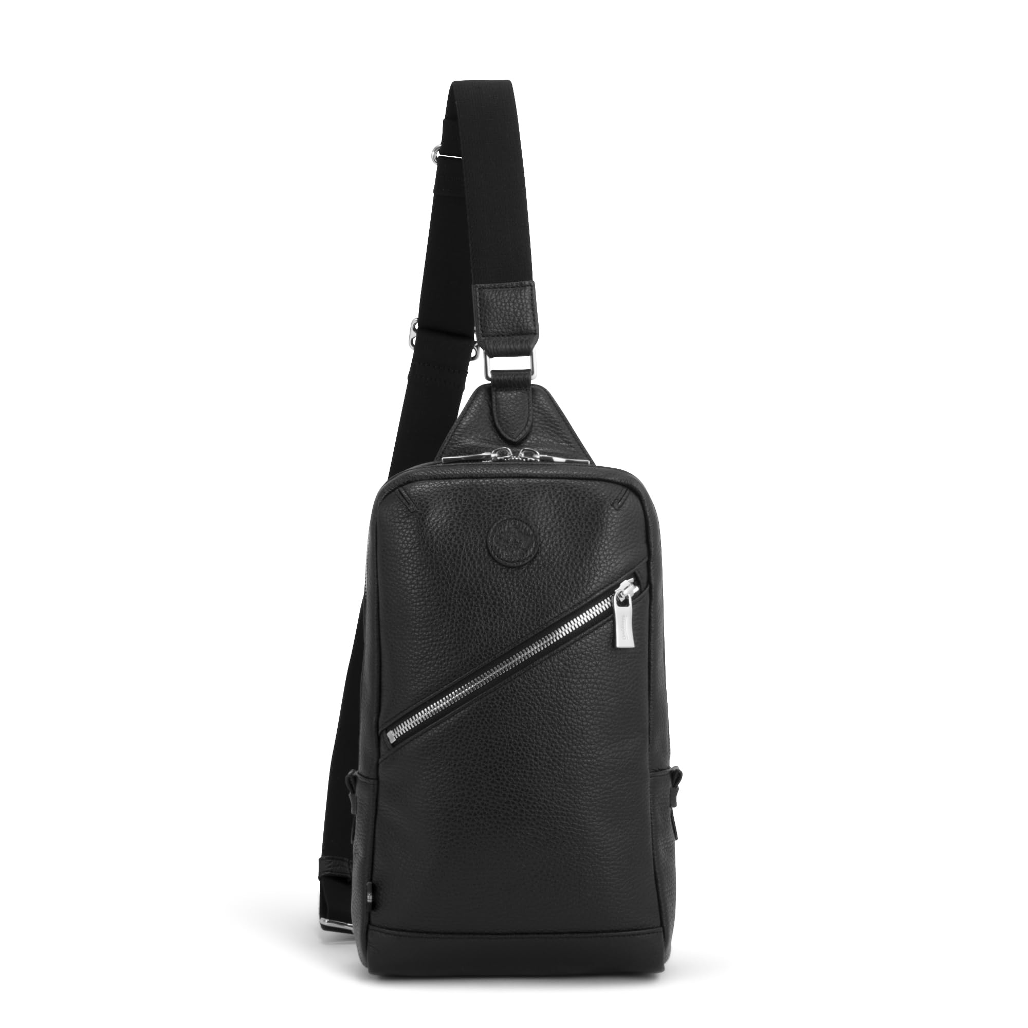 

Orobianco Fiore Italian Leather Body Black Bag, 4L, 550g, No. 93004, Men s, чорний