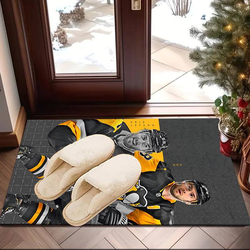 Pittsburgh Hockey Player Crosby Area Rug Suitable for Indoor And Outdoor,Carpets for Homes, Offices, Living Rooms,Home Decor,Christmas Gift