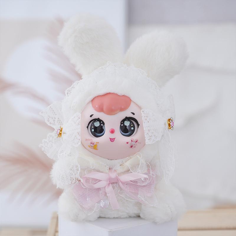 Plush Bunny Fairy Doll Keychain With Pp Cotton Fill For Gift And Bag Decor