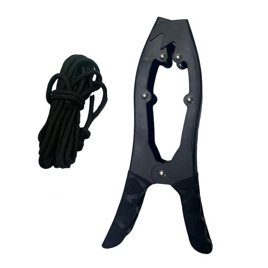 

Kayak Clip Kayak Fishing Accessory with 16.5ft Rope Stainless Steel Anti-Rust Boat Clasp Secure Grip Water-resistant Kayak Buckle A чёрный