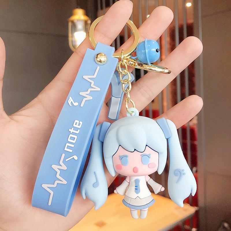 Hatsune Miku Keychain Anime Figure Pendant Keybuckle