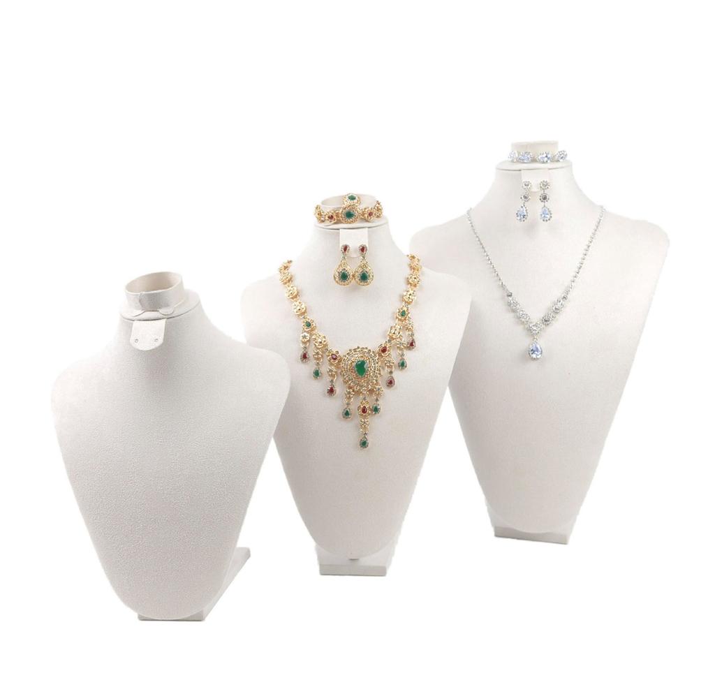 Portable Lint Jewelry Storage Bust for Necklaces Stylish Display Stand with Elegant Color Accessory for Storefronts