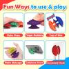 6Pcs/Set Silicone Textured Mushroom Sensory Toy with Suction Cup Anxiety Stress Relief Sensory Stone Mini Textured Worry Stone Fidget Toy
