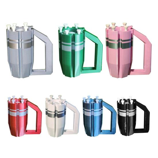 3D Printed Golf Club Carrier with Tee Ball Holder Holds Up to 6 Golf Clubs Golf Club Cylindrical Holder Organizer Support Stand Golf Accessory