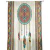 Indian Feather Ethnic Dreamcatcher Sheer Drapes for Living Room Decoration Window Curtains Kitchen Curtains