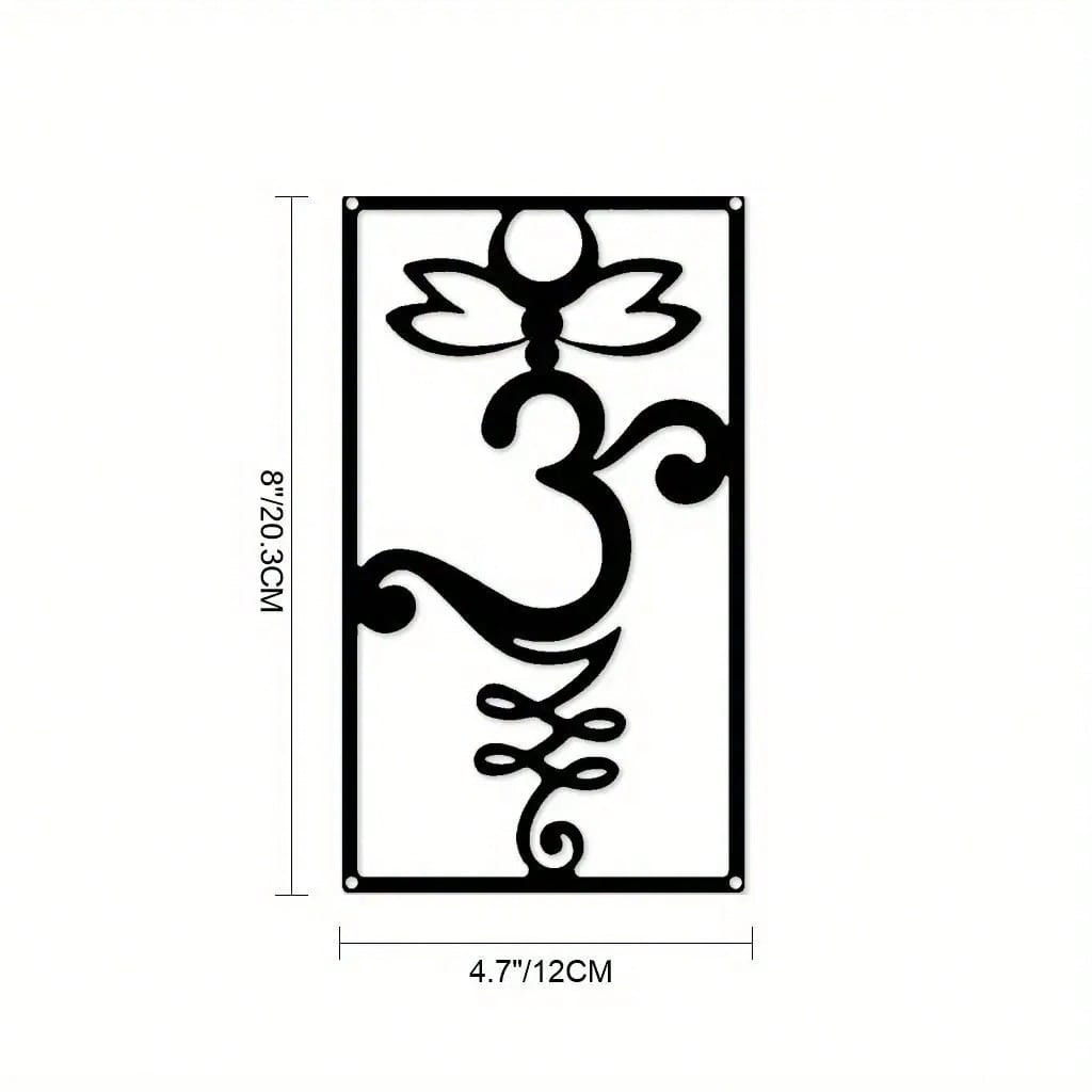 

Vintage Iron Wall Decor Floral Metal Art Panel for Living Room Office різнокольоровий