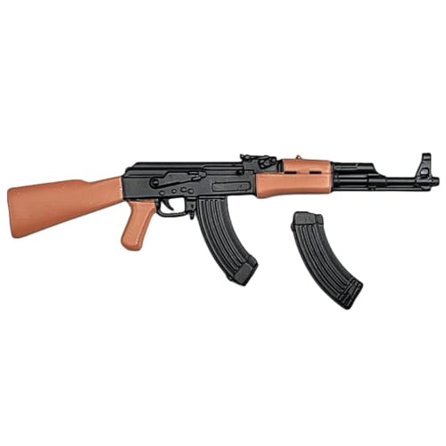 HiPlay ZYTOYS 1/12 Scale PVC Gun Set with MP5, M4, AK47, P90, and M1887 Models for Action Figure Display (ZY6001A)
