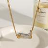 Yori Street Fashion Pentagram Hammered Boots Earrings Necklace Hip Hop Fashion 18K Gold PVD Plated Holiday Jewelry