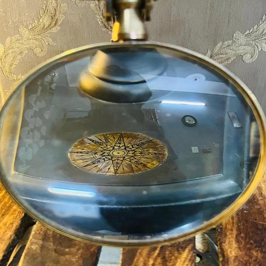 Messing Gravierte Lupe 17,78 cm Watts Sons London 1814, Handgefertigte Maritime Tischdekoration Heim Büro Jubiläum Hochzeit Weihnachtsgeschenk