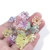 50-100 Stück AB-Farbe Acrylperlen Blume Abstandshalter Endkappen Charmanhänger Perlen Für Schmuckherstellung Lose Perlen DIY Armbänder Großhandel