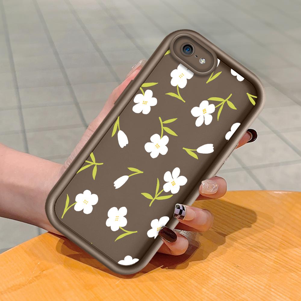 Soft Silicone Square Ladder Printing Pattern Phone Casing Full Cover Camera Shockproof Protection Rubber Case for iPhone Infinix Tecno OnePlus