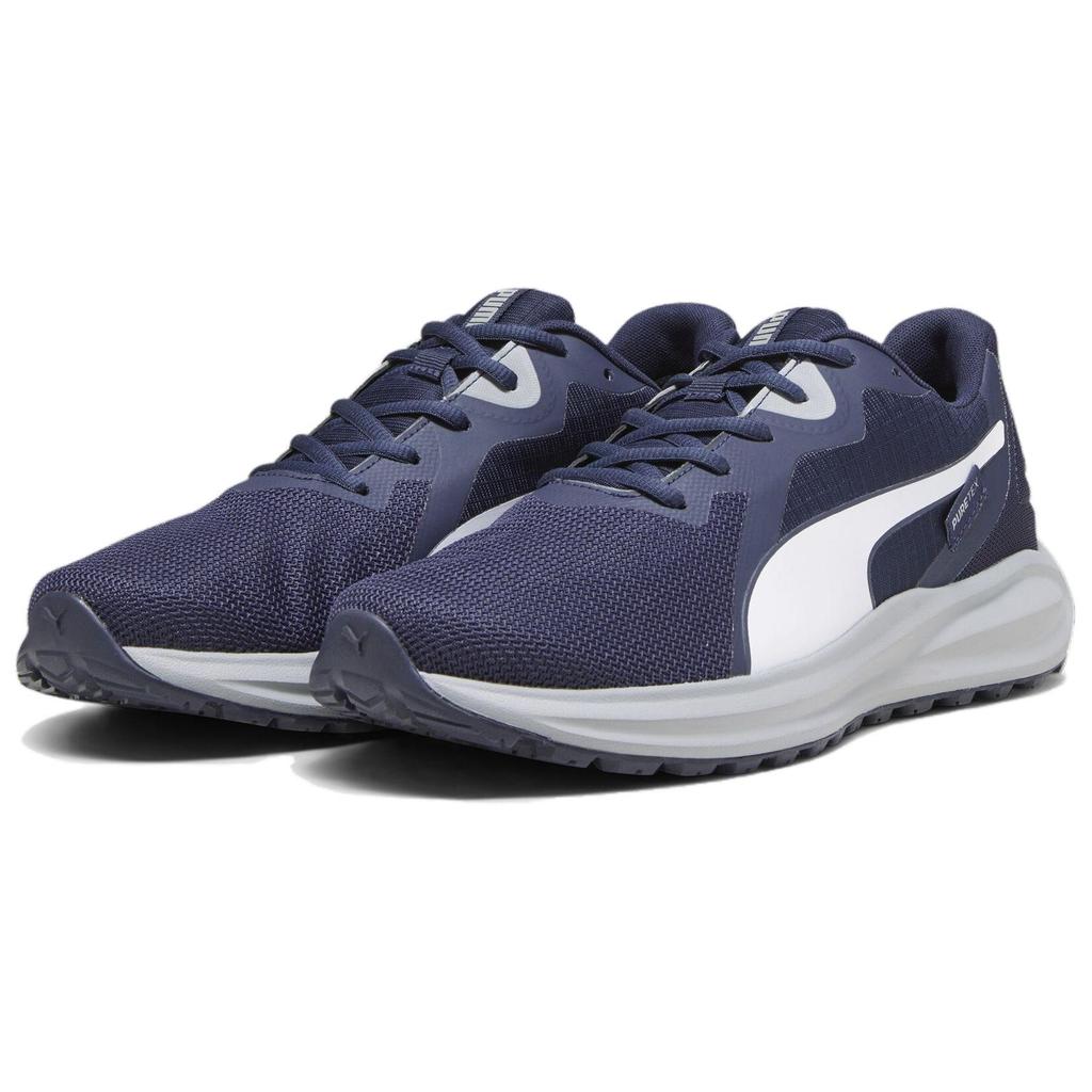 Puma Twitch Runner Ptx Comfortable Versatile Shock Absorbing Durable Low Top Running Shoes Unisex Running Shoes Dark-Blue 377506-05