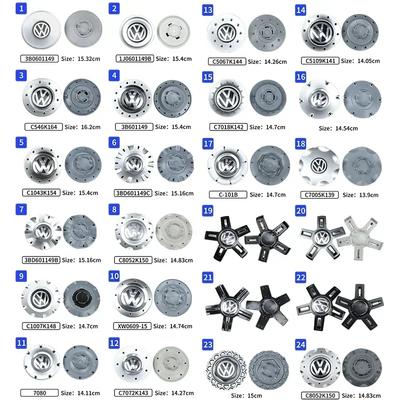 Auto Für Volkswagen VW 4 Stück/Los 140mm 141mm 142mm 147mm 148mm 151mm 153mm 154mm 162mm Auto Radnabenkappe Abzeichen Logo Emblem
