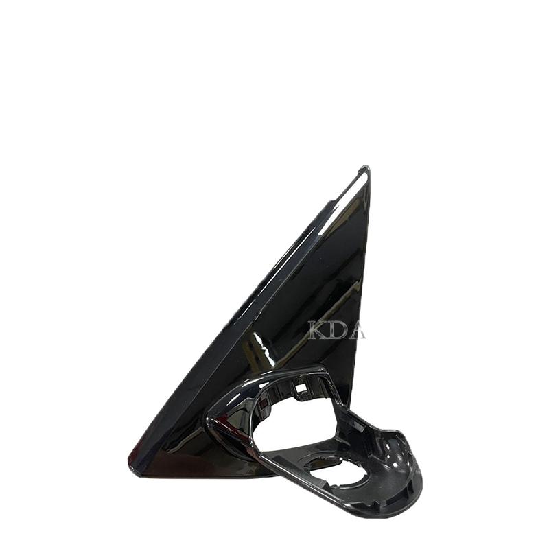 Black Front Window Triangle Trim Plate Mirror Garnish Cover Panel Base Holder for BMW X6 F16 2014 2015 2016 2017 2018