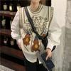 Retro Embroidered Style Knitted Vest Women's Round Neck Knitted Pullover Sleeveless Top Thin Sweater Commuting Casual Autumn