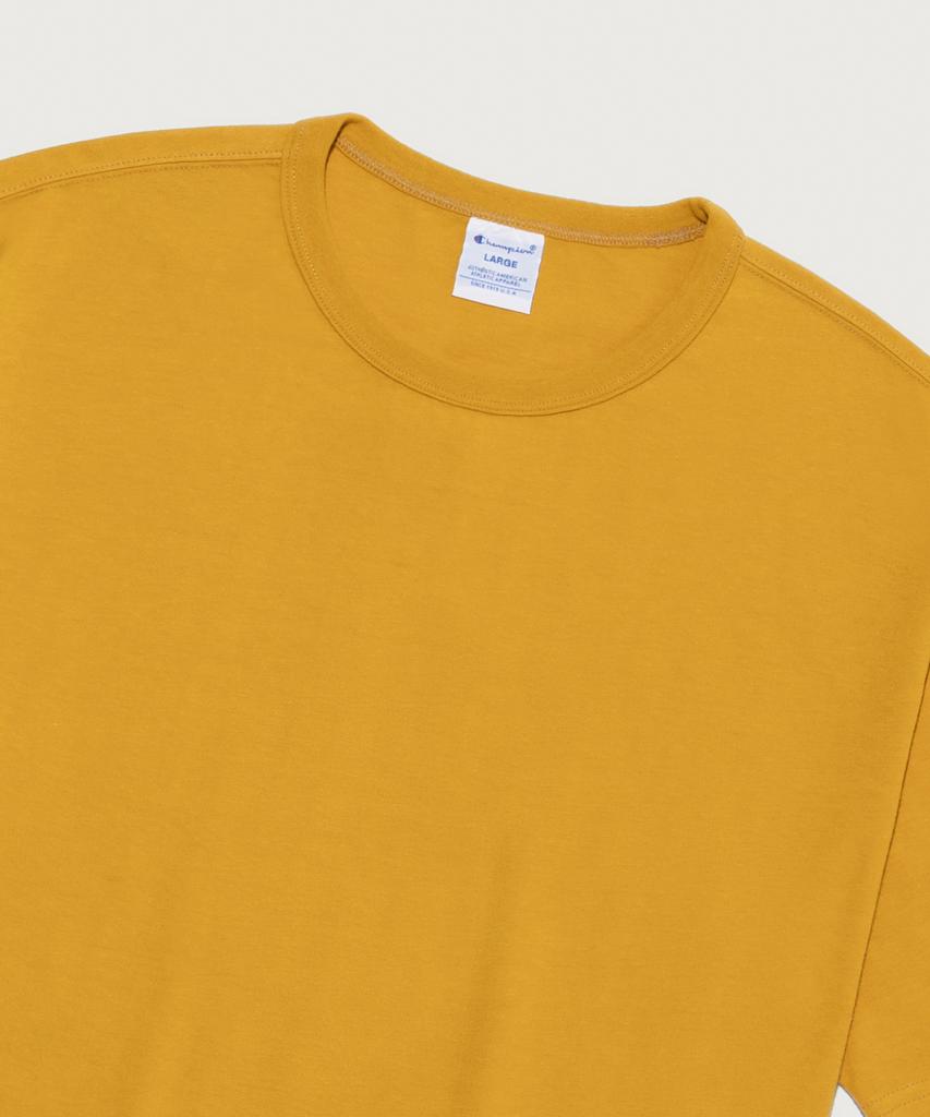 CHAMPION C-Logo Uni Short Sleeve T-Shirt Mustard