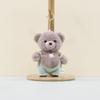 Whimsical Big Belly Teddy Bear Keychain Soft Plush Charm Adorable Bag Accessory
