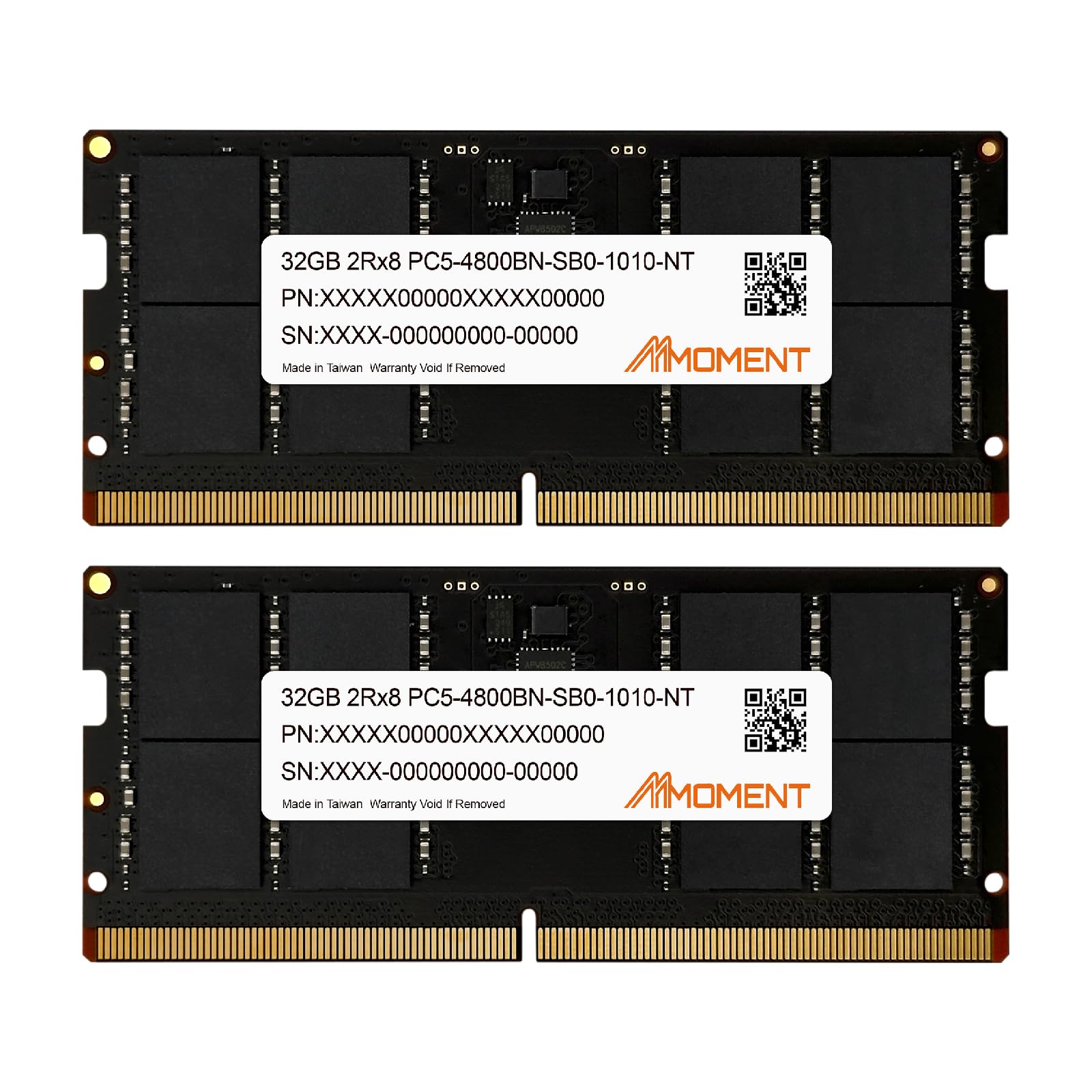 

MMOMENT DDR5 32GBx2 disk set 4800Mhz Laptop memory (64GB) PC5-38400 (CL40/1.1V/262 pin)