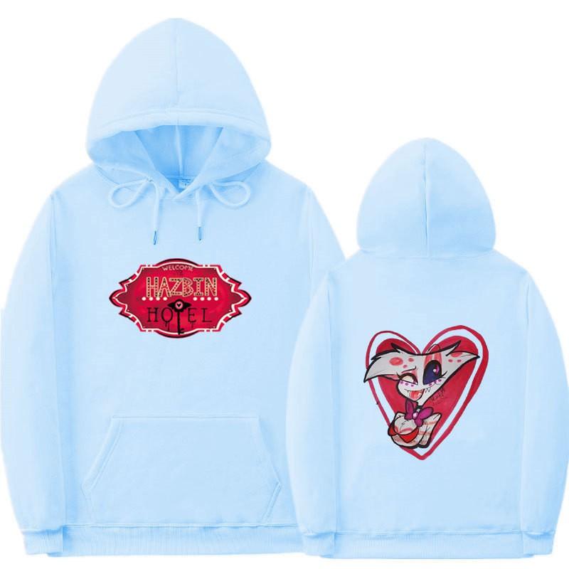 Hazbin Hotel Hoodie Unisex Oversized Pullover Sweatshirt Casual Wear
