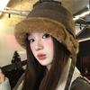 Suede thickened ear protectors, fisherman's hats, children's winter hats, wear more warm and cold-proof Lei Feng hats, baotou Mongolian hats