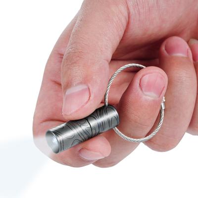 KeyUnity KF00 Mini svítilna Klíčenka Světlo EDC svítilna Ultra malá LED přenosná Vodotěsná Vyrobeno z titanové slitiny Mini velikost Ultra lehká 10 g