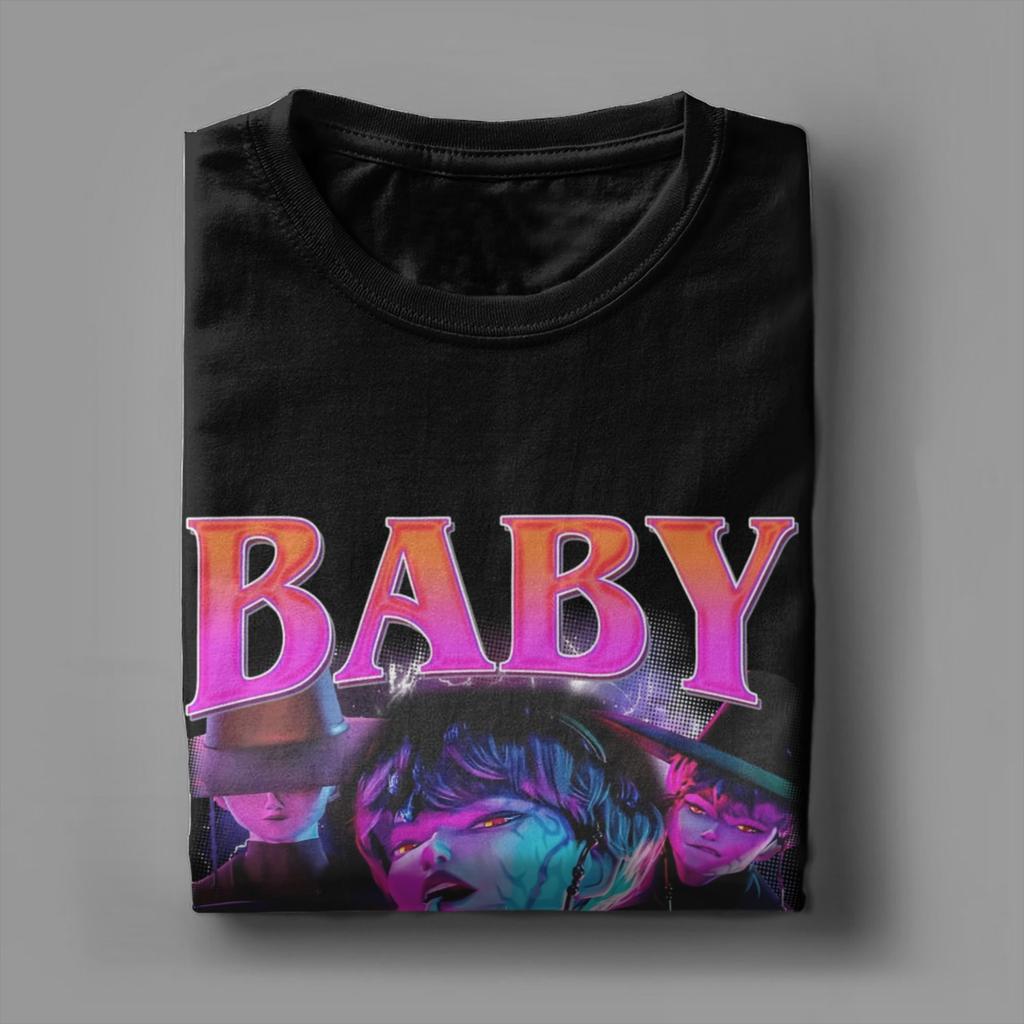 Vintage Baby JINU Saja Boys Kpop Demon Hunters T-Shirts Men Round Collar Cotton T Shirt  Short Sleeve Tees Gift Idea Clothing