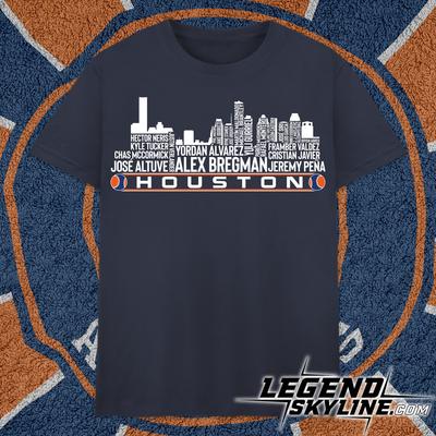 Houston Baseball 2022 Champions Team, Houston City Skyline Shirt and Kids Tshirt
