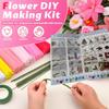 Pipe Cleaner Flowers Craft Kit, 7 Colors Pipe Cleaners Craft Flower Making Kit, Chenille Stems Pipe Cleaners Kit with Tutorial