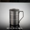 304 nerezová ocel kreativní modelování ústní hrnek ve tvaru olejového sudu venkovní kempingový pohár na vodu skládací rukojeť retro imitace titanu jídlo