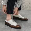 Fashion 2025 British Style Brogue Men's Shoes Fashion Casual Color Match Designer Spring Autumn Match Leather Shoes for Men Big Size 46