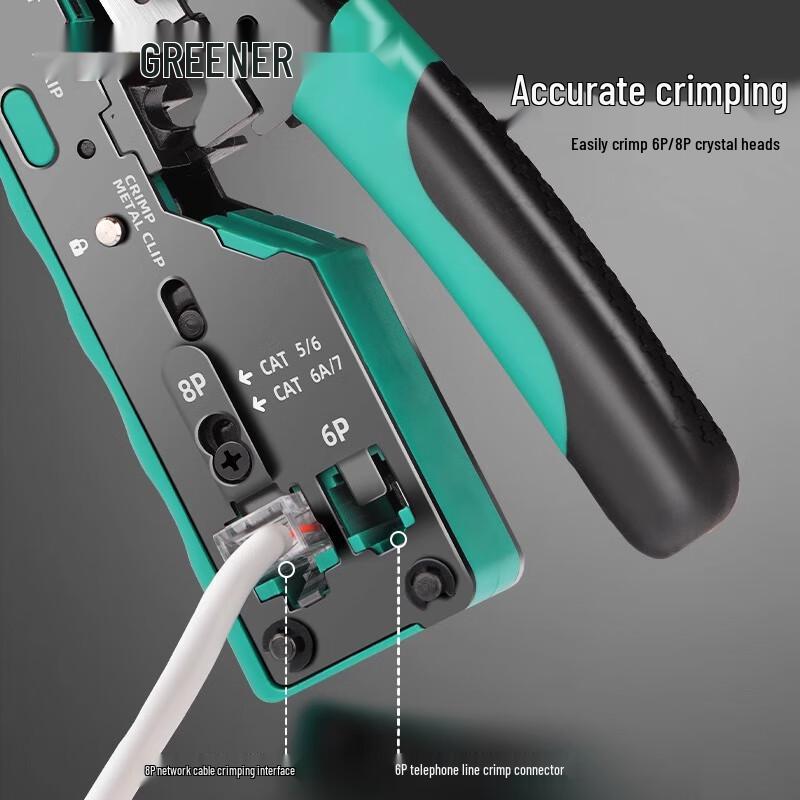 GREENER Professional Network Cable Crimping Tool