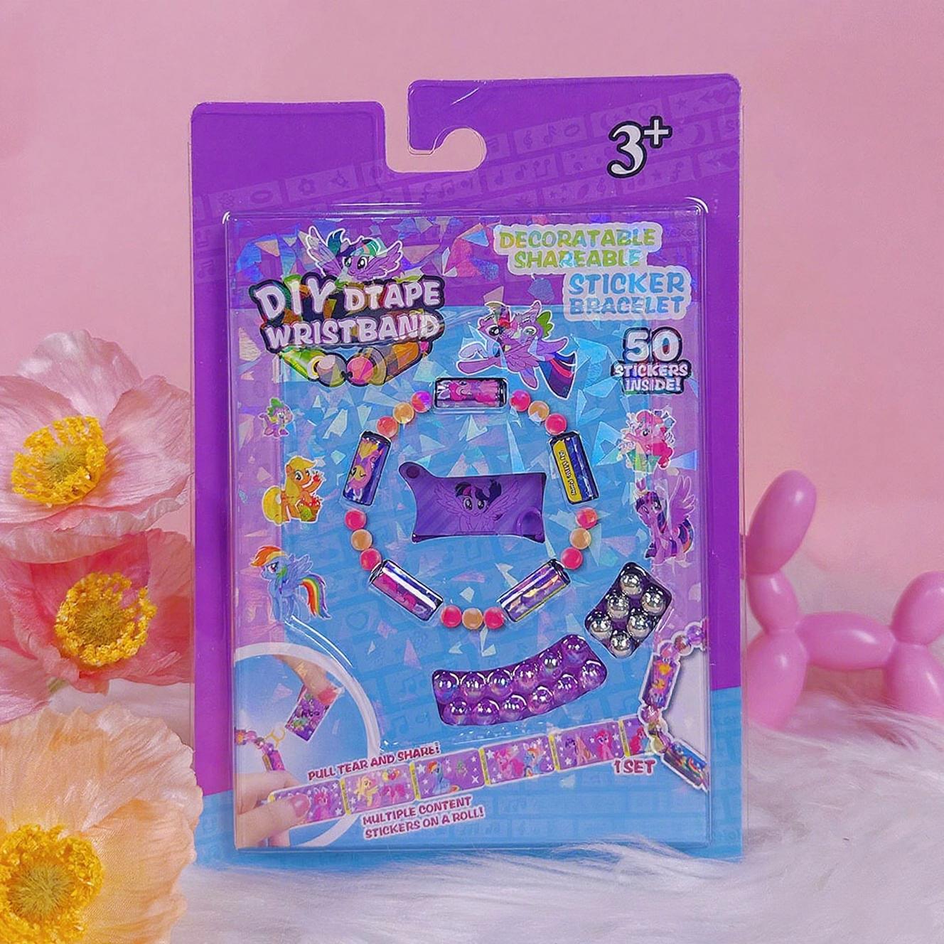 1 Набор Креативных Забавных Канцелярских Наклеек Рулон Браслет Цветные Детские Игрушки Наклейки Подарок на День Рождения Ребенка