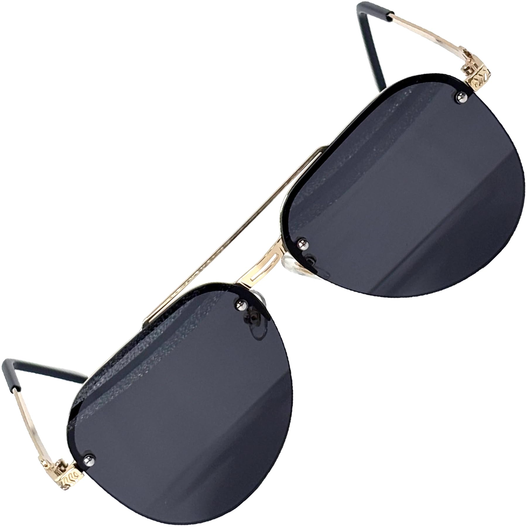 

Солнцезащитные очки-авиаторы FashionBerry черного цвета в форме капли с металлическими линзами оверсайз и цветными линзами для мужчин и для и других женщин, унисекс, для рыбалки, чёрный