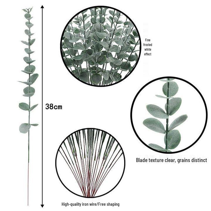 Artificial Eucalyptus Branch - Green Plant for Home Décor and Flower Arrangements