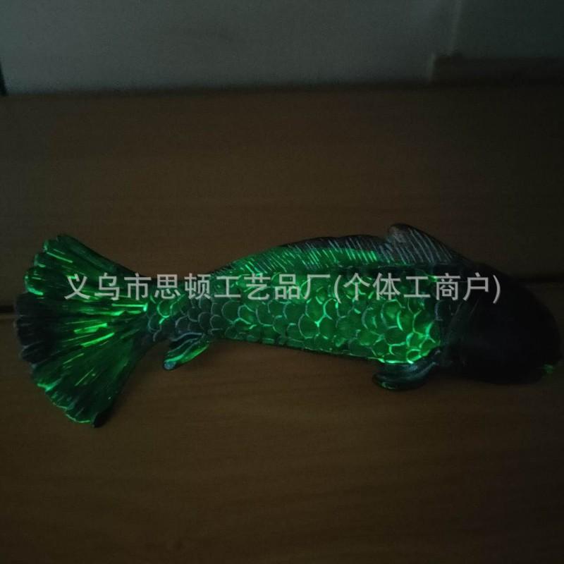 Glow-in-the-Dark Koi Fish Garden Stake Decor Resin Lawn Ornament Outdoor Yard Decoration