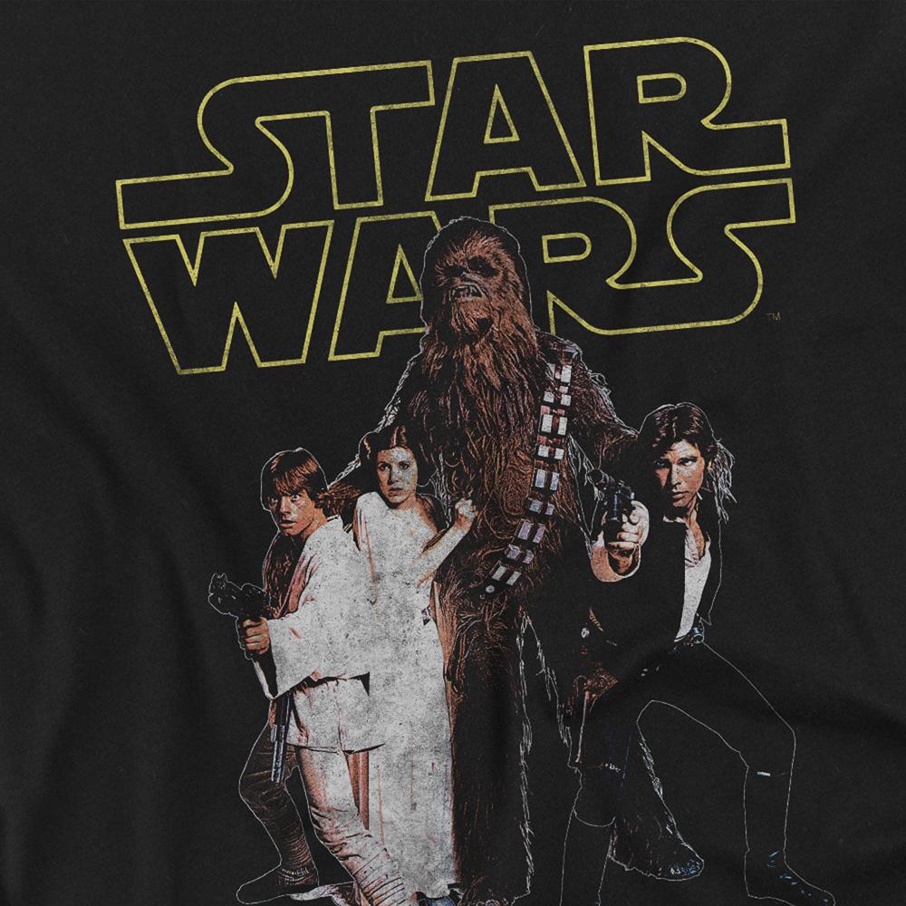 STAR WARS Unisex Adult Rebel Retro T-Shirt