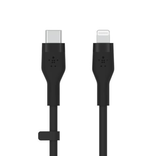 Câble - belkin - flex lightning-usb-c - 15w - 1 m - silicone noir