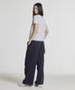 Nyuballanseu Nbneg3W422 / Women Essential Basic Striped Short Sleeve T-Shirt (Navy)