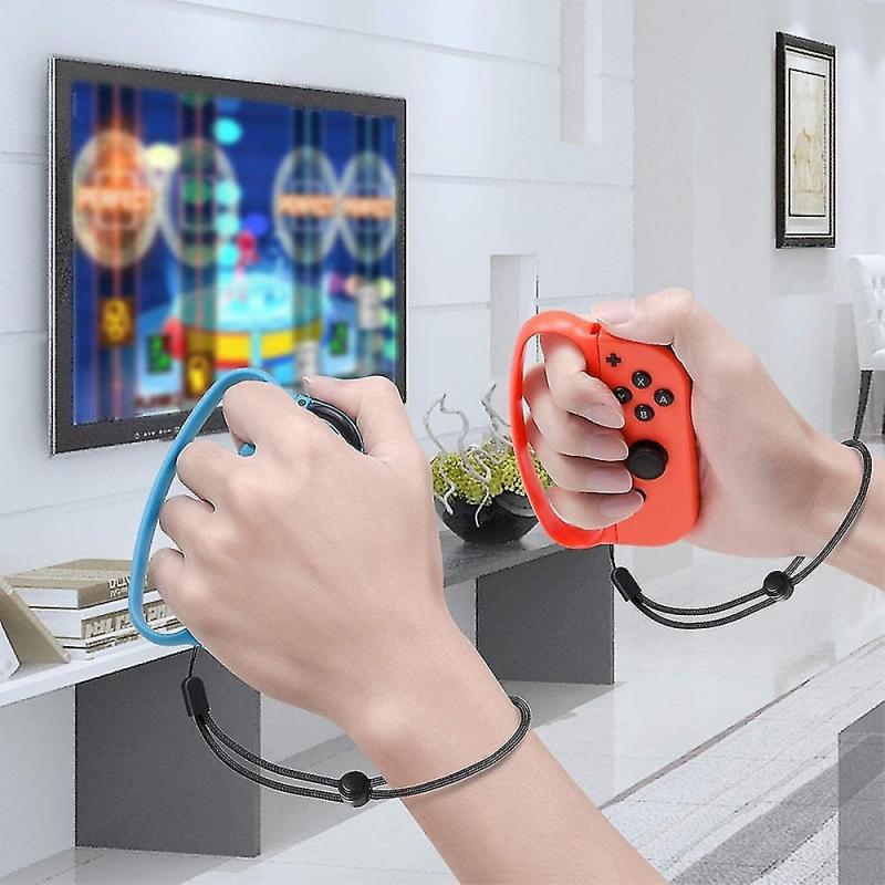 1 Pair For Nintendo Switch Joy Con Controller Hand Grips With Wrist Straps For Fitness Boxing Game Accessories
