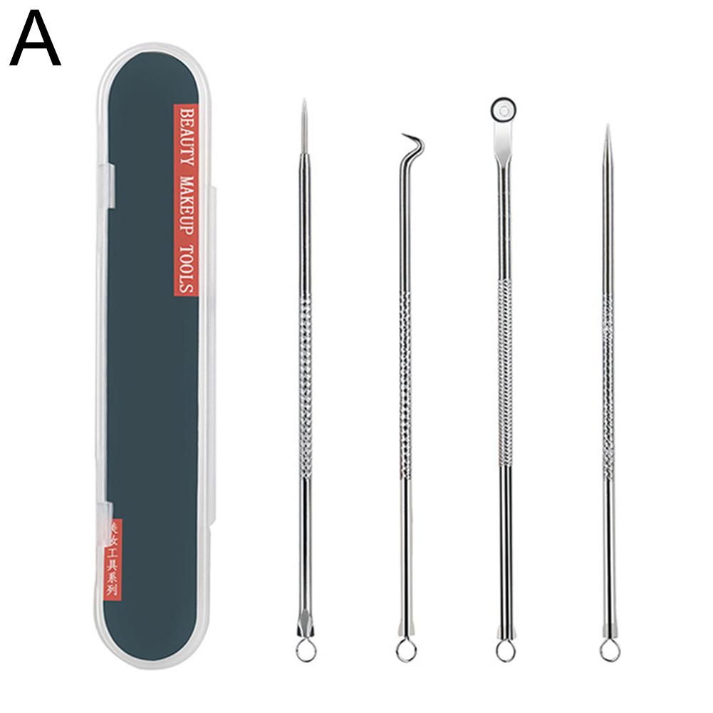 

Средство для удаления черных точек и прыщей 4 шт., средство для удаления черных точек и прыщей, косметический уход, очищающая игла для лица Q0Q8 A-4pcs
