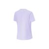 Li-Ning Fitness Series Solid Color Moisture Wicking Quick Dry Reflective Round Neck Short Sleeve T-Shirt Women Tops Lilac-Purple ATSU454-5