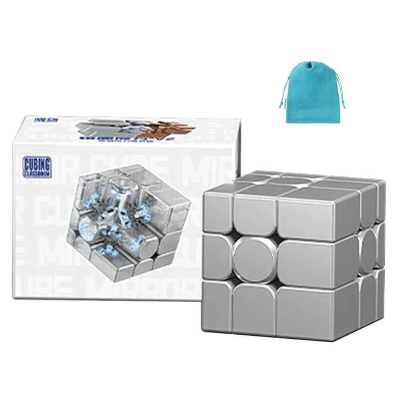 

MoYu Mirror Cube V2 [With pouch/genuine product] Mirror cube (Ball Core Magnetic Version Space silver)