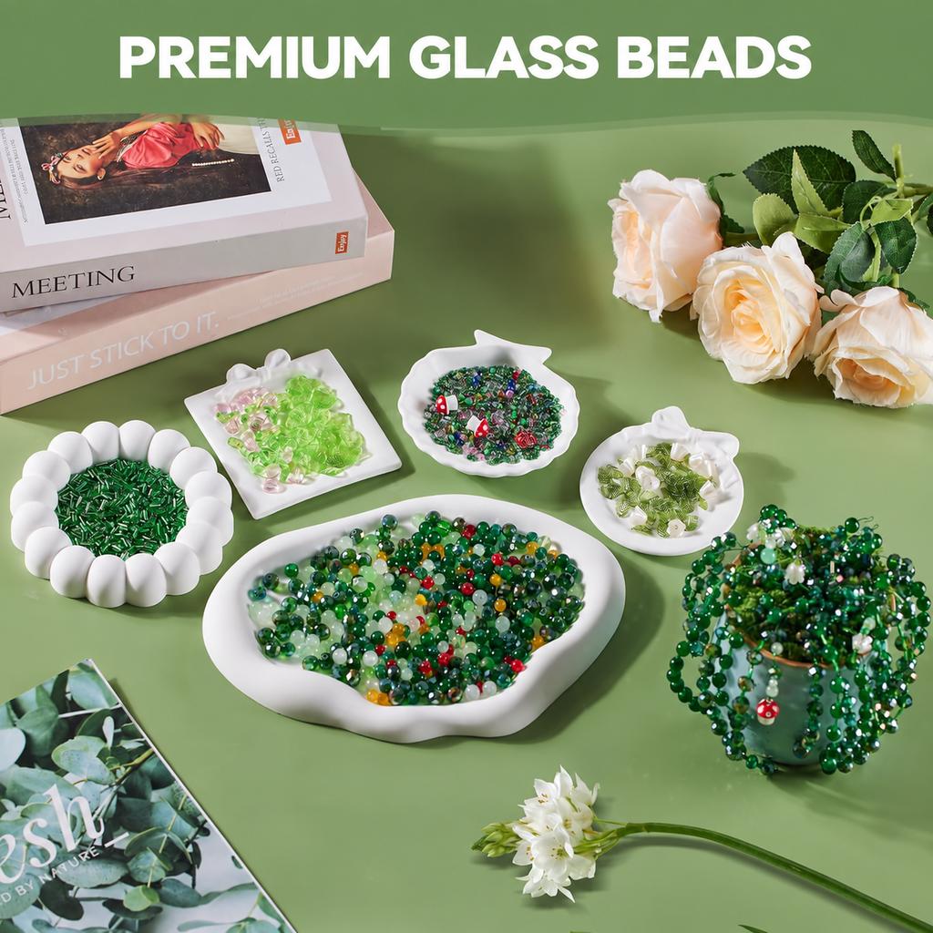 Forever Plant Beading Kit Translucent Permanent Faux Decor Kit Diy Beading Material Kit No-Wilt For Balcony Home Decor Hanging