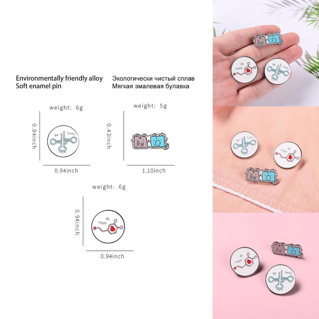 Elegante Legierung Omg Englische Anstecknadeln für Paare Geometrisches Design Universelle Brosche Mode