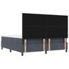 Box Spring Bed with Headboard Dark Gray 200 x 180 cm Velvet