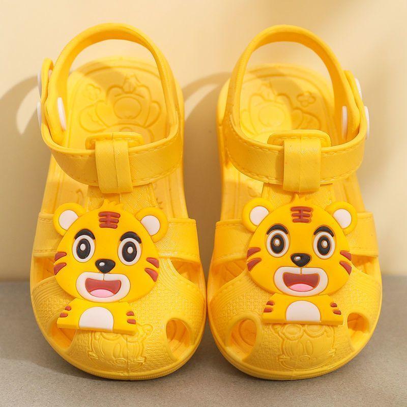 

Детские сандалии, милые детские сандалии с героями мультфильмов, мужские и женские детские туфли с мягкой подошвой 15 жёлтый
